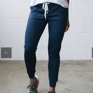 Zyia Cozy Joggers in Navy